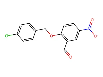 2-((4-Chlorobenzyl)oxy)-5-nitrobenzaldehyde structure