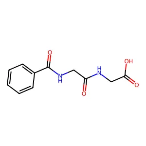N-Hippurylglycine structure