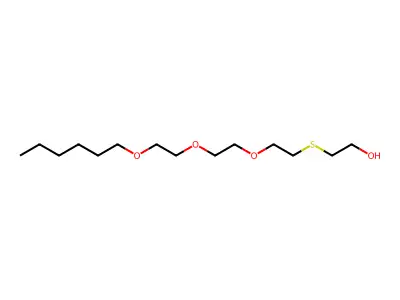 2-{2-[2-(2-Hexyloxyethoxy)ethoxy]ethylthio}ethan-1-ol structure