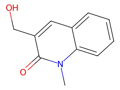 3-(hydroxymethyl)-1-methylquinolin-2(1H)-one structure