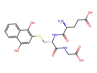 3-(Glutathion-S-yl)-1,4-naphthoquinone structure