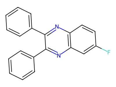 6-Fluoro-2,3-diphenylquinoxaline structure