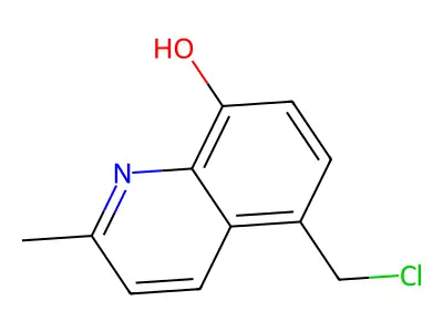 8-Quinolinol, 5-(chloromethyl)-2-methyl- structure