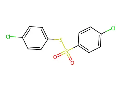 Benzenesulfonic acid, p-chlorothio-, S-(p-chlorophenyl) ester structure