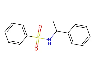 N-(1-Phenylethyl)benzenesulfonamide structure