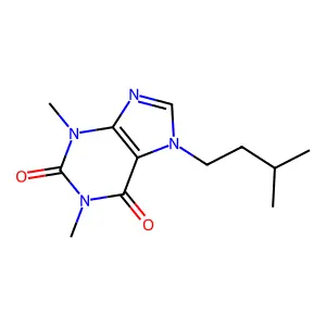 Theophylline, 7-isopentyl- structure