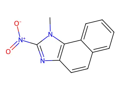 1H-Naphth(1,2-d)imidazole, 1-methyl-2-nitro- structure