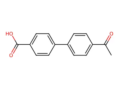 4'-Acetyl-biphenyl-4-carboxylic acid structure