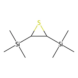 Thiirane, 2,3-di(trimethylsilyl)- structure