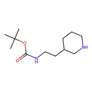 (R)-tert-Butyl (2-(piperidin-3-yl)ethyl)carbamate structure