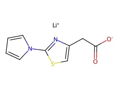 Lithium [2-(1H-pyrrol-1-YL)-1,3-thiazol-4-YL]acetate structure