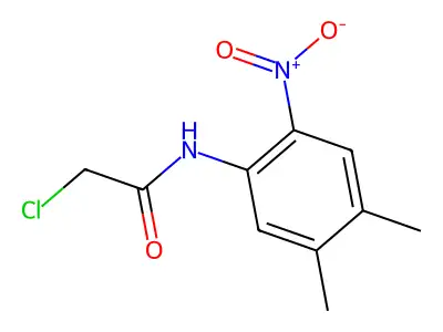 2-chloro-N-(4,5-dimethyl-2-nitrophenyl)acetamide structure