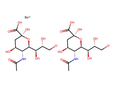 Barium N-acetylneuraminate structure