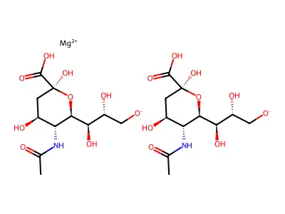Magnesium N-acetylneuraminate structure