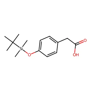 2-{4-[(Tert-butyldimethylsilyl)oxy]phenyl}acetic acid structure