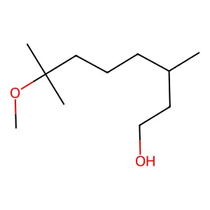 (3S)-7-methoxy-3,7-dimethyloctan-1-ol structure