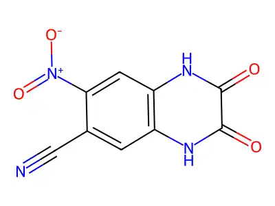 6-Cyano-7-nitroquinoxaline-2,3-dione structure