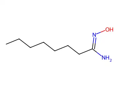 N'-hydroxyoctanimidamide structure