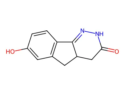 3H-Indeno(1,2-c)pyridazin-3-one, 2,4,4a,5-tetrahydro-7-hydroxy- structure
