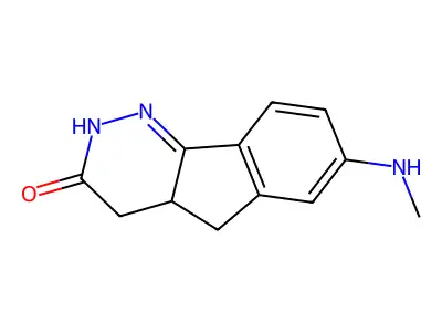 3H-Indeno(1,2-c)pyridazin-3-one, 2,4,4a,5-tetrahydro-7-(methylamino)- structure