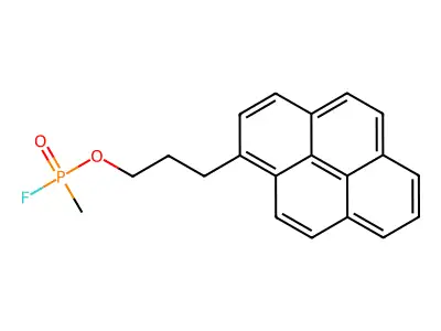 4-(1-Pyrenyl)propyl methylphosphonofluoridate structure