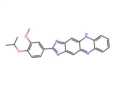 2-(4-Isopropoxy-3-methoxyphenyl)-1H-imidazo(4,5-B)phenazine structure