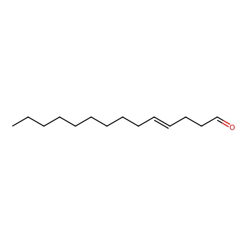 4-Tetradecenal, (4E)- structure