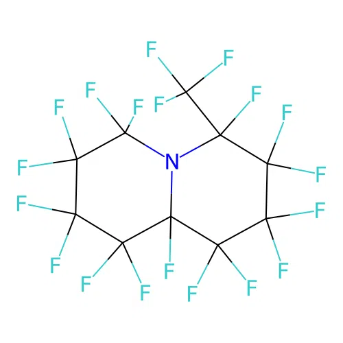 Perfluoro-4-methylquinolizidine structure