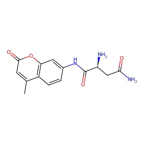 (2S)-2-amino-N-(4-methyl-2-oxochromen-7-yl)butanediamide structure
