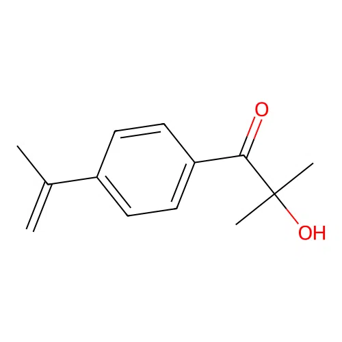 2-Hydroxy-2-methyl-1-(4-(1-methylethenyl)phenyl)-1-propanone structure