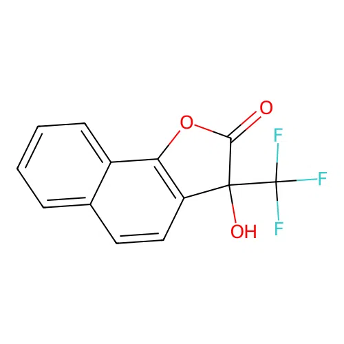 3-hydroxy-3-(trifluoromethyl)naphtho[1,2-b]furan-2(3H)-one structure