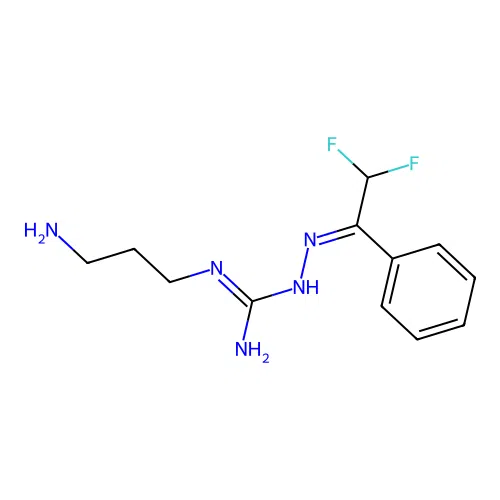 Phenyl-(2-difluoroethyl)-4-aminopropylamidinohydrazone structure