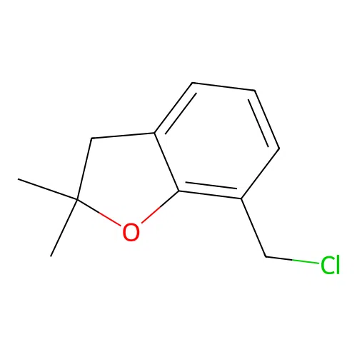 7-(Chloromethyl)-2,2-dimethyl-2,3-dihydro-1-benzofuran structure