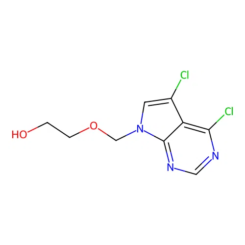 2-[(4,5-Dichloropyrrolo[2,3-d]pyrimidin-7-yl)methoxy]ethanol structure