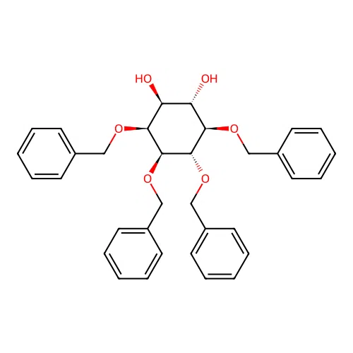(1S,2S,3R,4S,5S,6S)-3,4,5,6-Tetrakis(benzyloxy)cyclohexane-1,2-diol structure