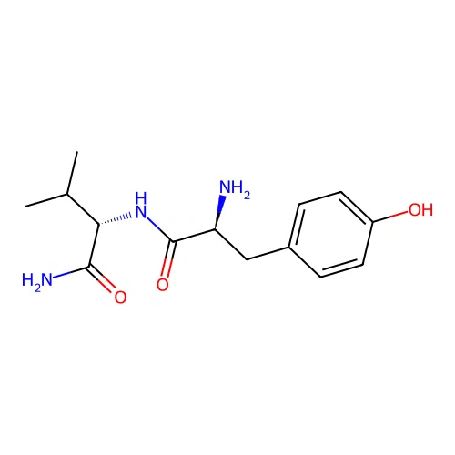 Tyrosylvalinamide structure