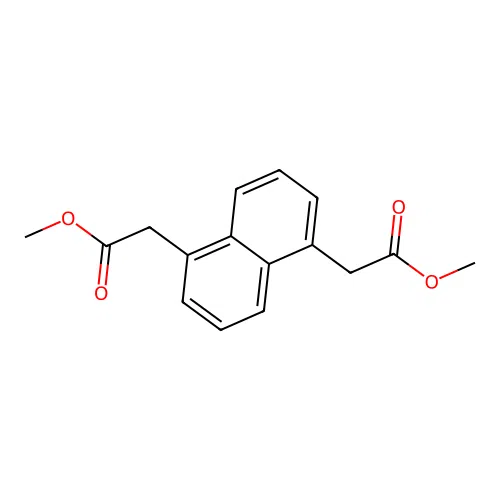 Methyl 2-{5-[(methoxycarbonyl)methyl]naphthyl}acetate structure