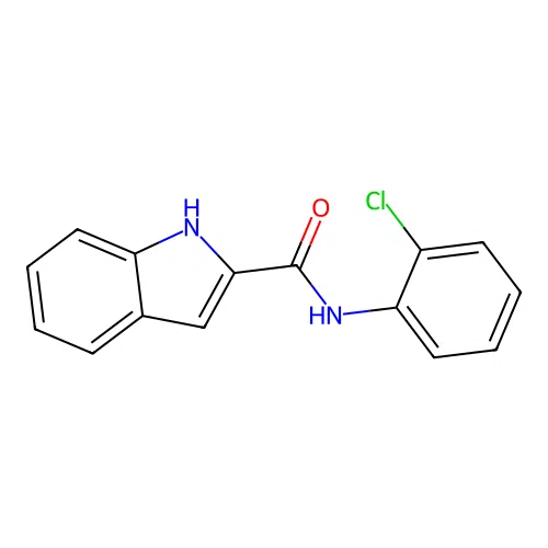 N-(2-chlorophenyl)-1H-indole-2-carboxamide structure
