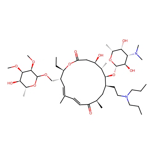 20-Deoxo-20-dipropylaminodesmycosin structure