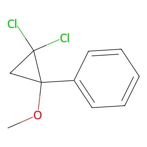 (2,2-Dichloro-1-methoxycyclopropyl)benzene structure