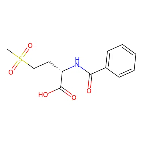 Butanoic acid, 2-(benzoylamino)-4-(methylsulfonyl)-, (S)-(9CI) structure