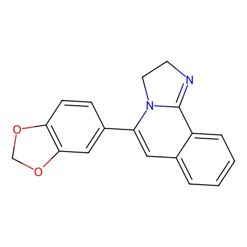 5-Benzo[1,3]dioxol-5-yl-2,3-dihydro-imidazo[2,1-a]isoquinoline structure