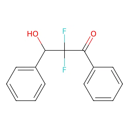 1-Propanone, 2,2-difluoro-3-hydroxy-1,3-diphenyl- structure