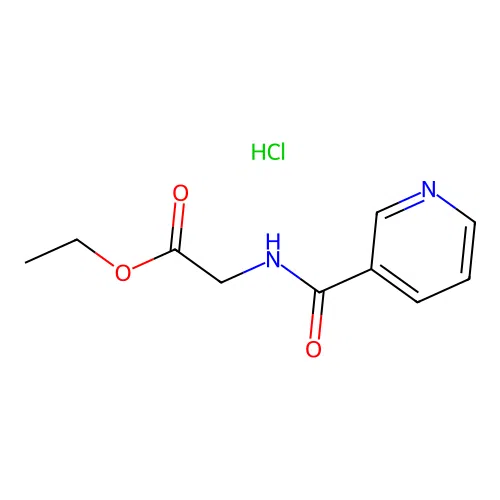[(Pyridine-3-carbonyl)-amino]-acetic acid ethyl ester structure