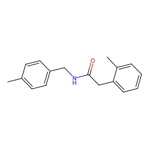 N-(4-methylbenzyl)-2-(2-methylphenyl)acetamide structure