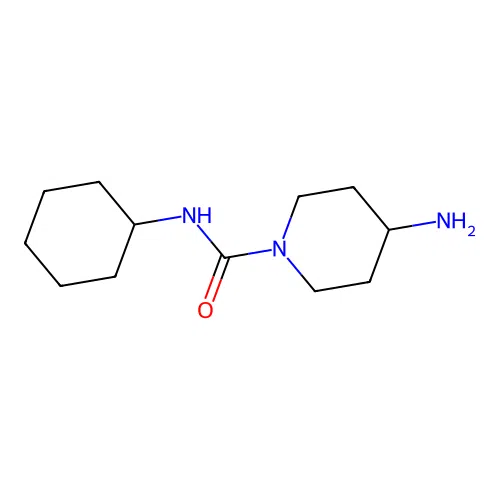 4-amino-N-cyclohexylpiperidine-1-carboxamide structure