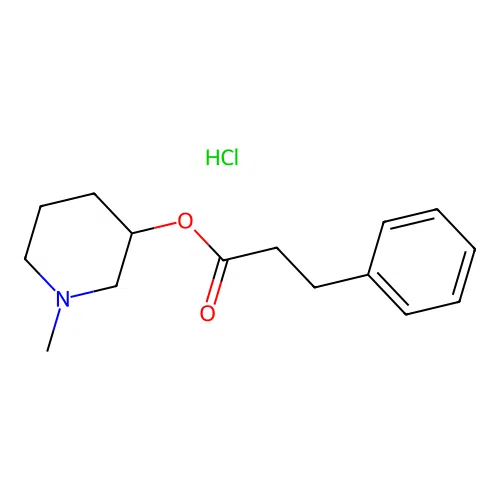 1-Methylpiperidin-3-YL 3-phenylpropanoate hydrochloride structure