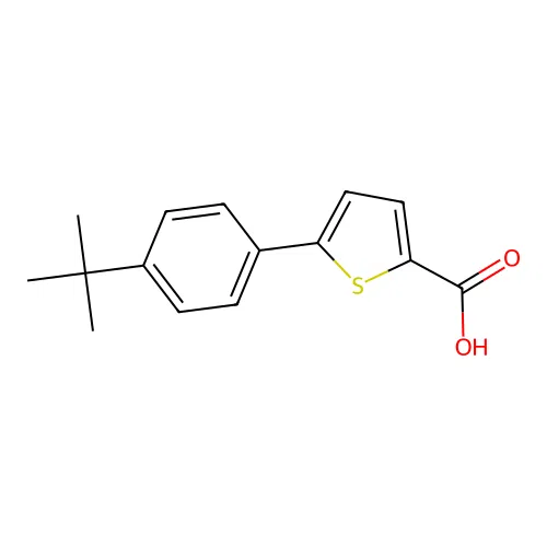 5-(4-(Tert-butyl)phenyl)thiophene-2-carboxylic acid structure