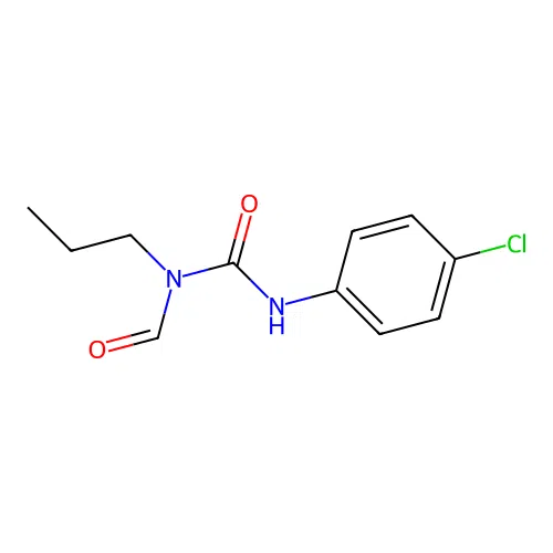 N'-(4-chlorophenyl)-N-formyl-N-propylurea structure