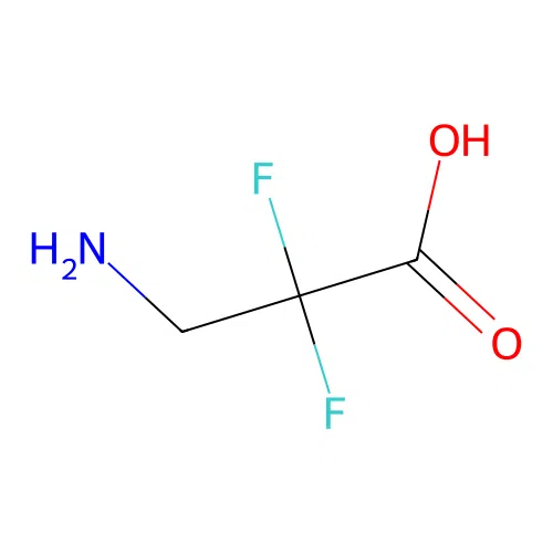 3-Amino-2,2-difluoropropanoic acid structure
